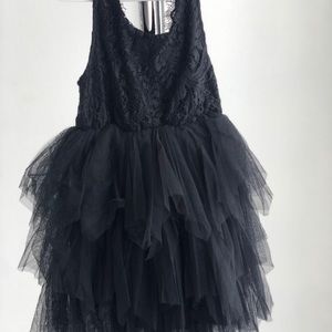 Black Lace Tutu Dress